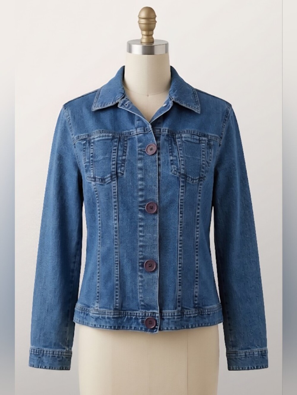 1990's Jaclyn Smith Blue Denim Jacket!!!